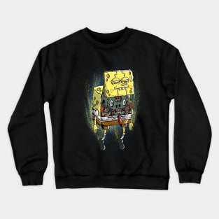Robot Spongebob fanart Crewneck Sweatshirt